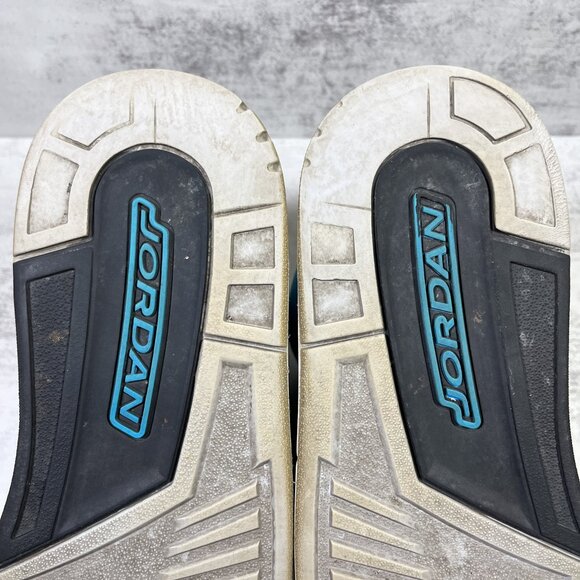 Nike Air Jordan 3 Retro Basketball Shoes - Men's Size 10.5 - Powder Blue - 13606 - Picture 10 of 12